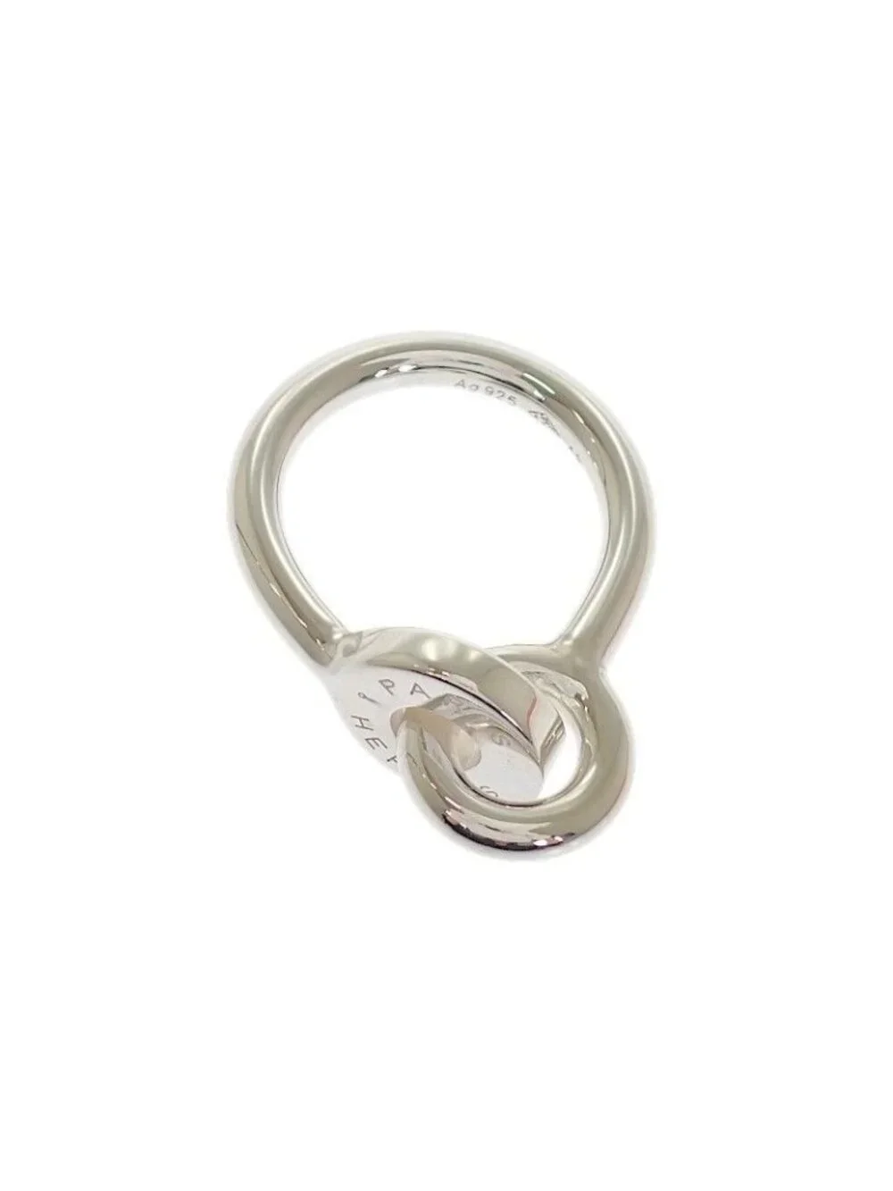 Hermes Voltige Ring 48 Vintage 925 Sterling Silver